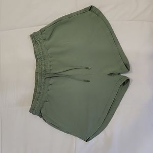Gymshark Womens Medium Green Activewear Workout Shorts